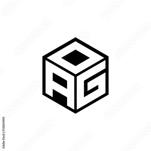 AGD letter logo design in illustration. Vector logo, calligraphy designs for logo, Poster, Invitation, etc.