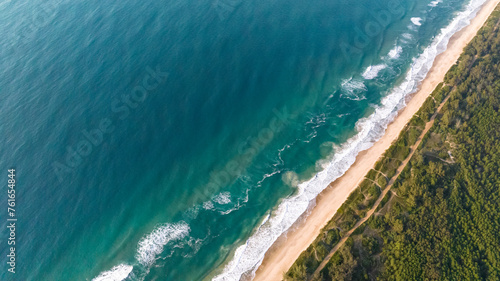 Mozambique Beach in Florian  polis  Brazil. Mo  ambique Beach