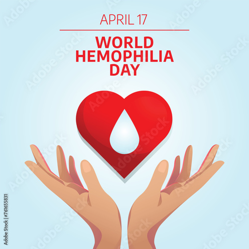 vector graphic of World Hemophilia Day ideal for World Hemophilia Day celebration.
