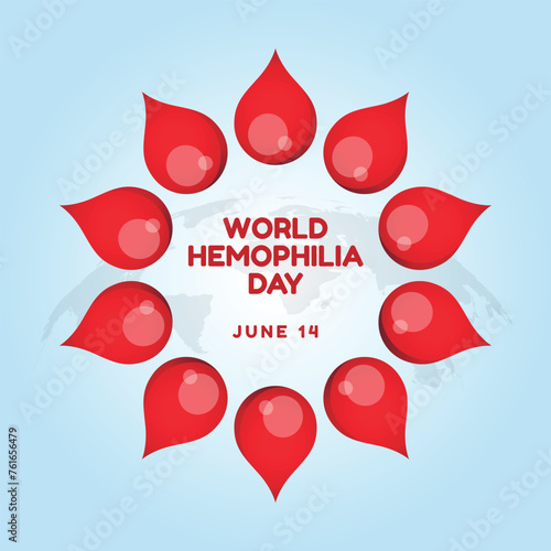 vector graphic of World Hemophilia Day ideal for World Hemophilia Day celebration.