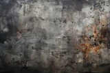Aged Concrete Wall Covered in Rust Generative AI