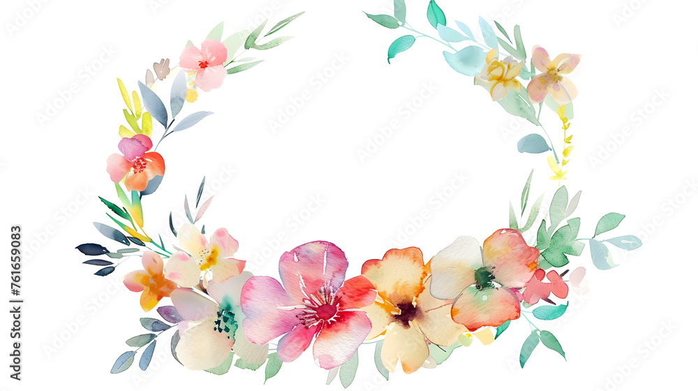 Floral Watercolor Wreaths for Special Occasions