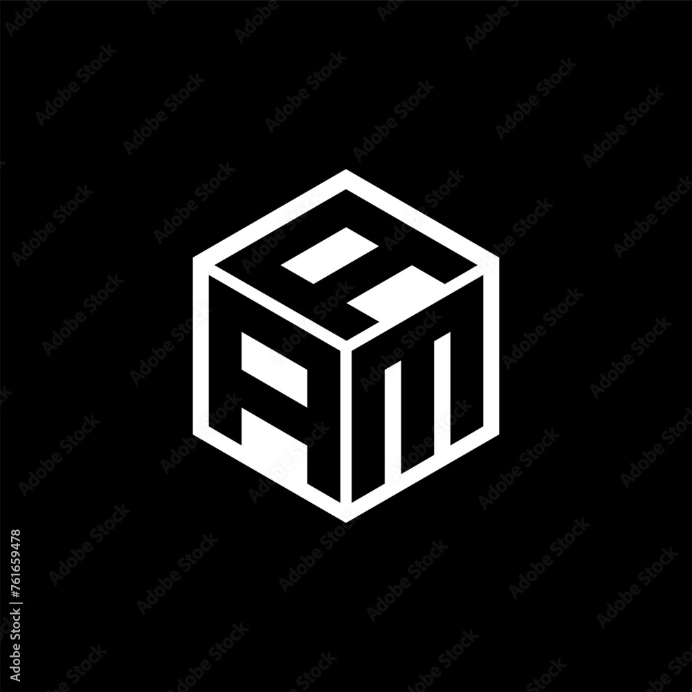 AMA letter logo design in illustration. Vector logo, calligraphy ...