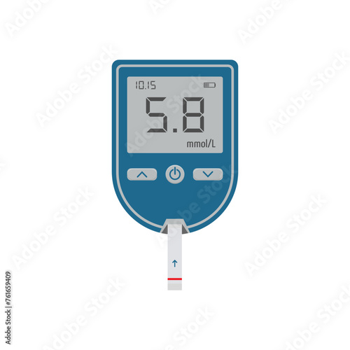 Obraz na płótnie Glucometer. Medical Equipment for diabetes diagnosis. Blood glucose meter level test w salonie