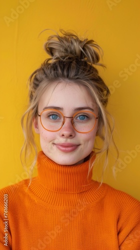 portrait of an attractive young woman. 