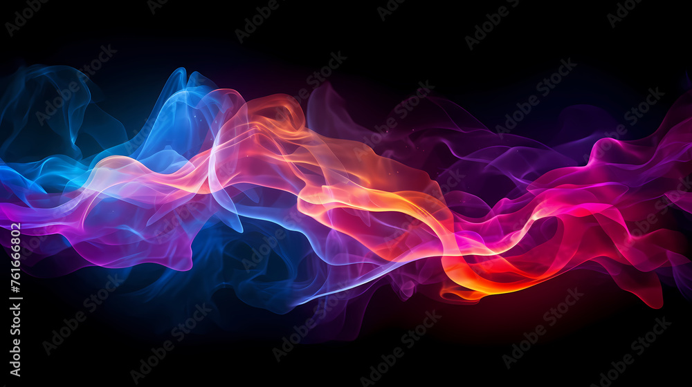 Obraz premium Smoke and particles texture background wallpaper