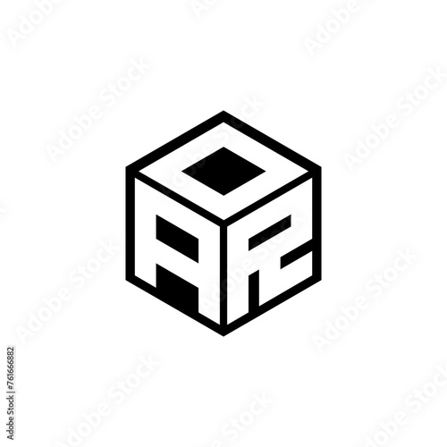 ARO letter logo design in illustration. Vector logo, calligraphy designs for logo, Poster, Invitation, etc.