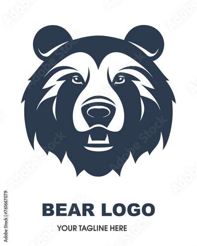 Bear head logo icon 001 photo