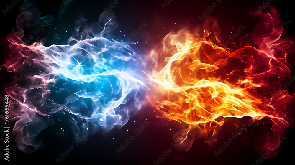 Fototapeta premium Smoke and particles texture background wallpaper