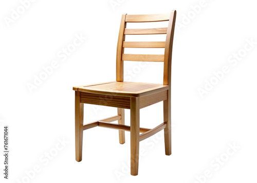 Wooden chair. isolated on transparent background.