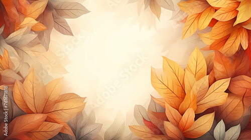 Beautiful vintage autumn leaves background