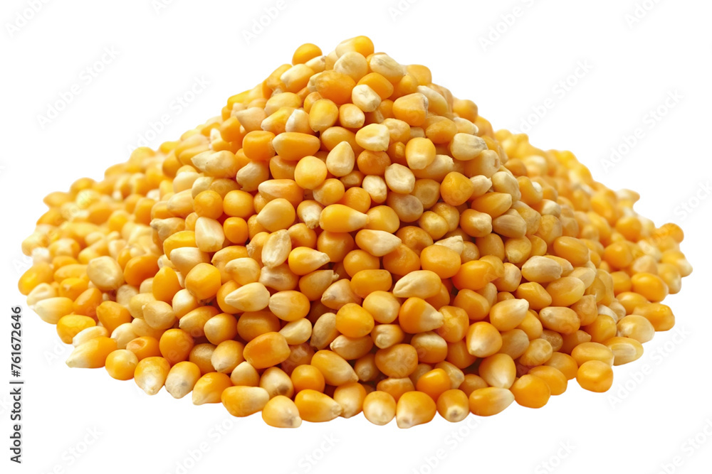 A pile of corn. isolated on transparent background. A pile of corn. isolated on transparent background.