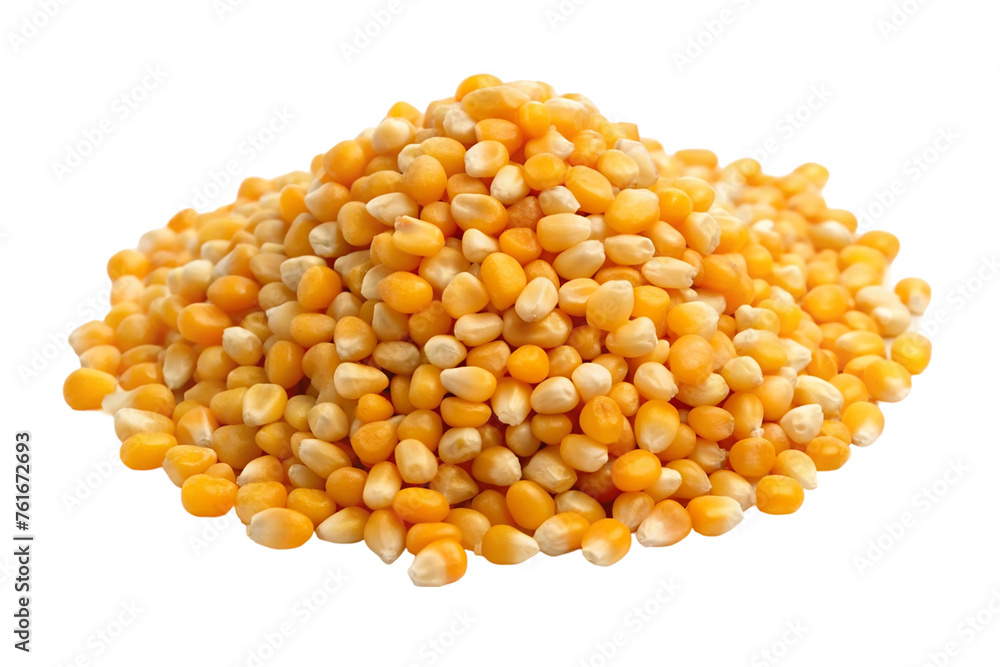 A pile of corn. isolated on transparent background. A pile of corn. isolated on transparent background.