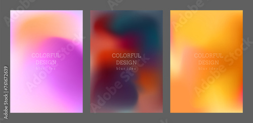Colorful blurred background. The color gradient of the cover, book, magazine catalog. A template for a banner, poster and brochure. An abstract version of modern design.
