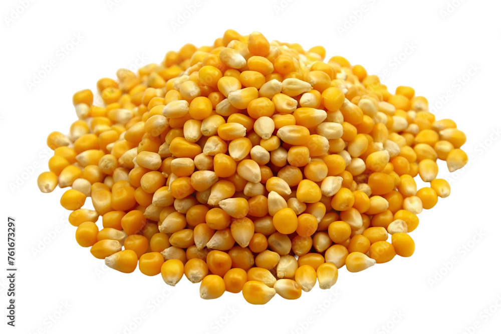 A pile of corn. isolated on transparent background. A pile of corn. isolated on transparent background.