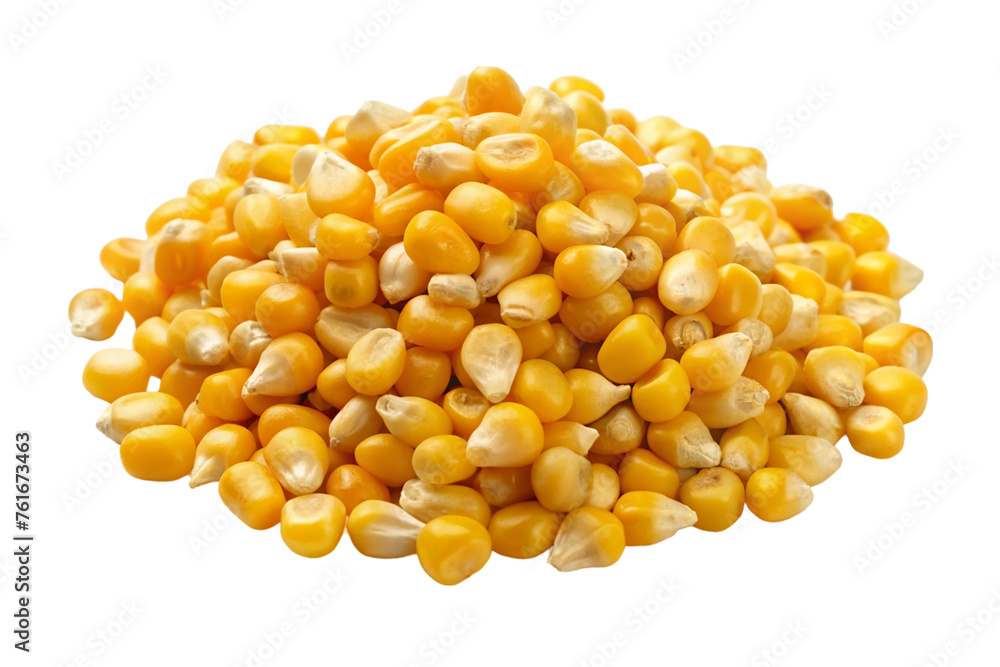 A pile of corn. isolated on transparent background. A pile of corn. isolated on transparent background.