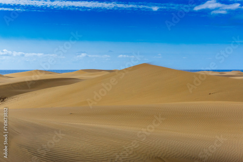 Maspalomas Dunes on Gran Canary Island Spain.