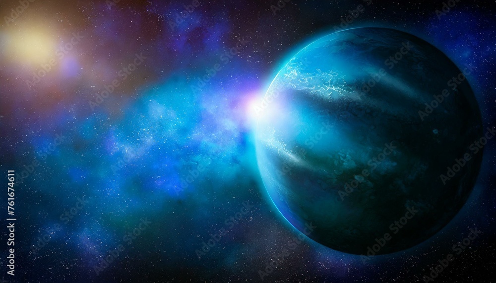 Naklejka premium planet in space