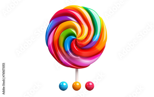 Lollipop Delight with a See-Through Background