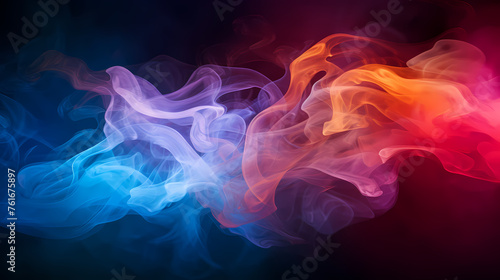 Colorful abstract smoke background