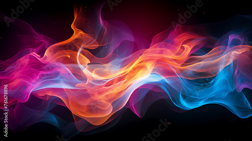 Colorful abstract smoke background