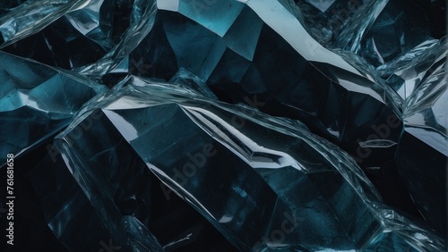 Frozen Shadows Abstract Dark Ice Patterns Conjuring Frozen Depths