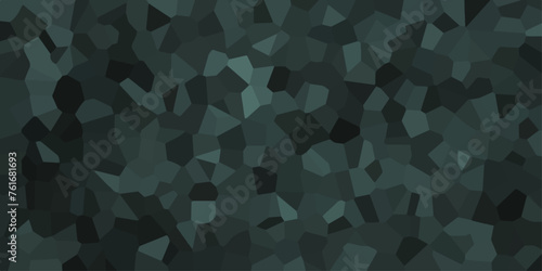 Abstract Seamless dark green Quartz Crystal Pixel Diagram Background. Black vector low poly cover. Dark Multicolor Broken Stained Glass Background with triangular. Geometric Retro tiles pattern. photo