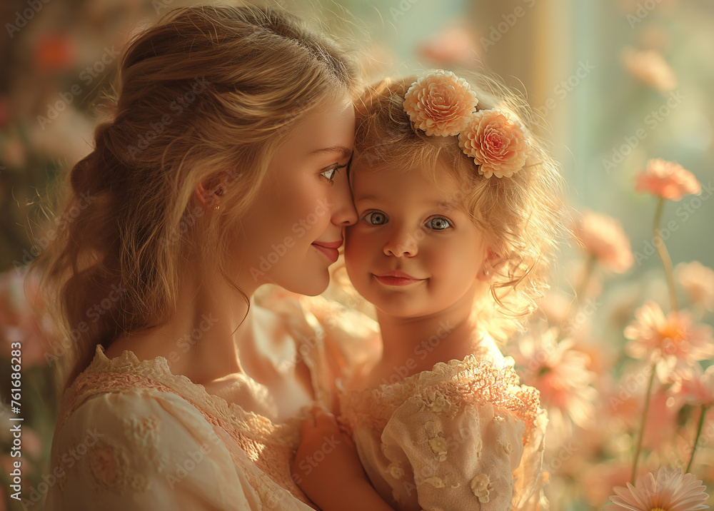 Mother's or Family day conceptual image illustration Mother's or Family day conceptual image illustration