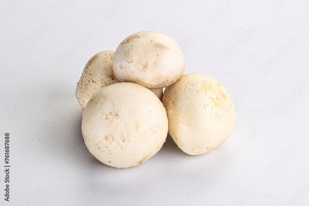 Natural organic ripe champignon mushrooms Natural organic ripe champignon mushrooms