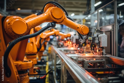 Xai mechanized industry robot and robotic arms for factory assembly in industrial production