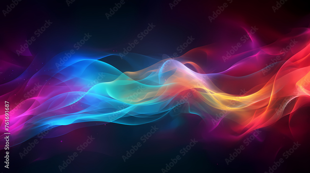 Fototapeta premium Colored smoky light