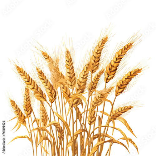 Wheat Field Clipart Clipart isolated on white background