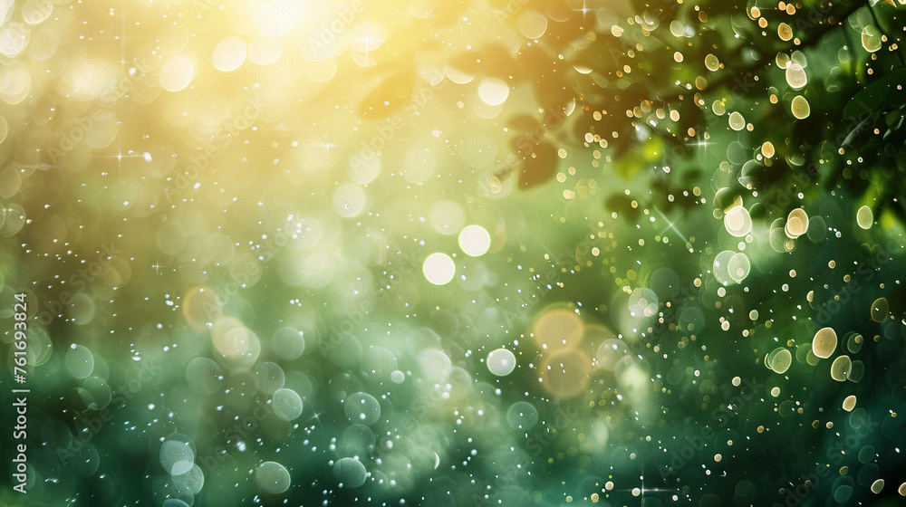 Green plants with Abstract Bokeh Background Green plants with Abstract Bokeh Background