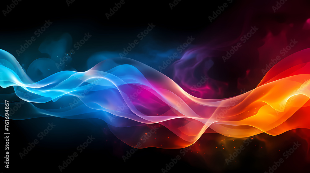 Obraz premium Colored smoky light