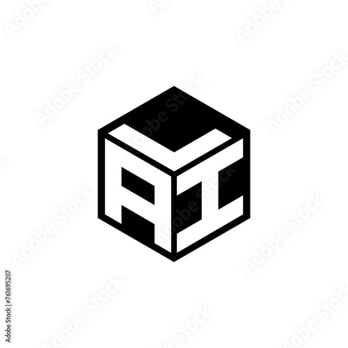 AIL letter logo design in illustration. Vector logo, calligraphy designs for logo, Poster, Invitation, etc.