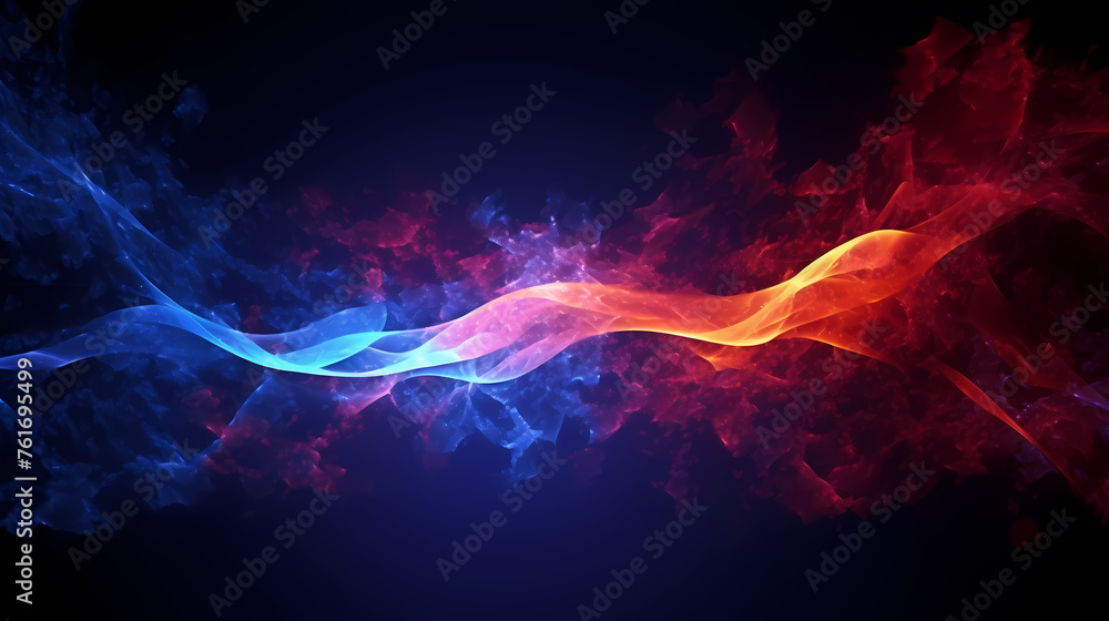 Naklejka premium Colored smoky light