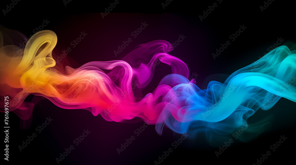 Fototapeta premium Colored smoky light