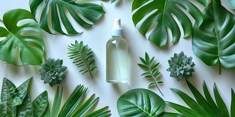 Tropical spa composition with palm leaves
Concept: summer cosmetic products, healthy lifestyle, wellness and beauty. Tropical spa composition with palm leaves
Concept: summer cosmetic products, healthy lifestyle, wellness and beauty.
