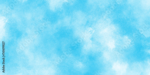 Abstract blue sky Water color background  White cloud on a blue sky for a nature watercolor  background  blue sky with clouds watercolor background  