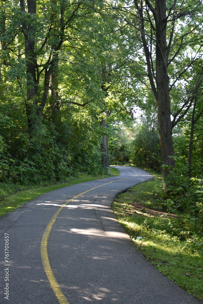 A trail to the park in summer, Gatineau, Québec, Canada A trail to the park in summer, Gatineau, Québec, Canada