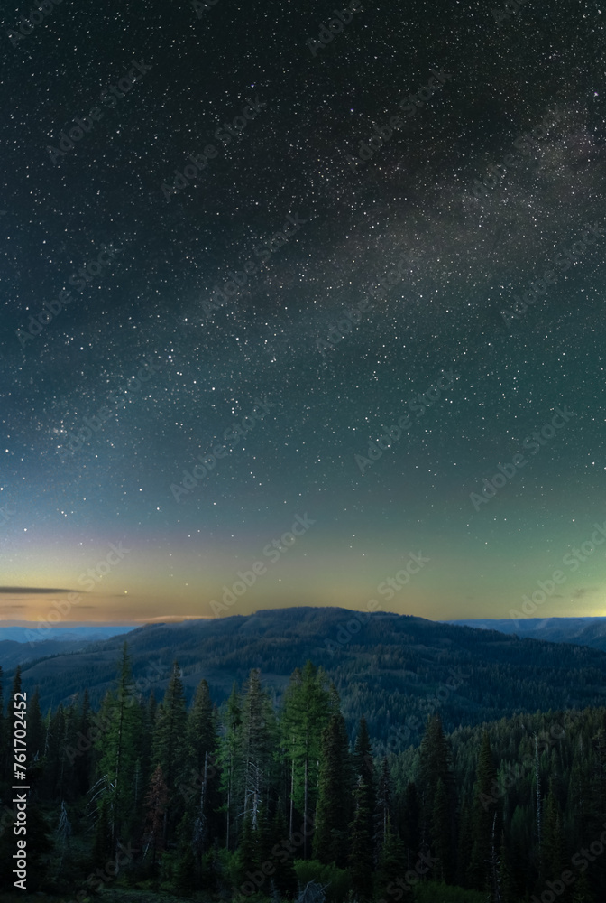Milky Way over the Blue Mountains in Southeast Washington Milky Way over the Blue Mountains in Southeast Washington