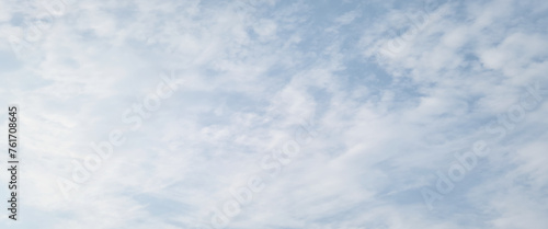Natural and cloudy fresh blue sky background. Natural sky beautiful blue and white texture background. blue sky with cloud. sky with white clouds as background or texture