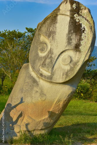 Palindo megalithic site in Indonesia's Bada Valley, Palu, Central Sulawesi photo