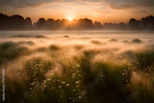 sunrise in the field © Haider