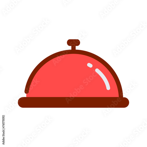tray food icon design vector template