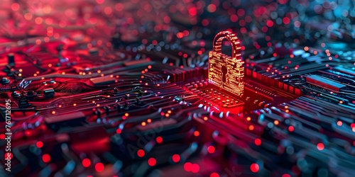Growing digital risks heighten vulnerability to potential security breaches and intrusions. Concept Cybersecurity, Data Privacy, Online Threats, Digital Vulnerabilities, Security Breaches
