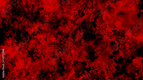 Cracked dark abstract watercolor hell spots and drip pattern in red black paranormal cracked background, apocalyptic horror wall scene background