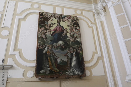 Benevento - Quadro della Madonna del Rosario nella Chiesa di San Domenico