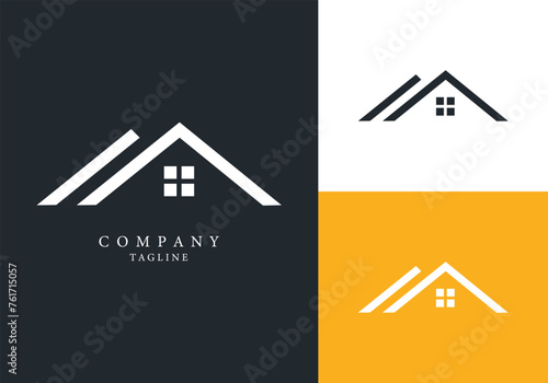 Minimalistic Real Estate logo, home logo, building logo, Logo design, Minimal awesome trendy professional logo design 