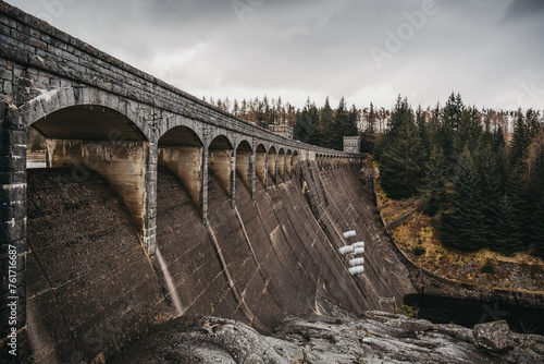Laggan Dam and Roy bridge in Scottish Highlands, Scotland. photo